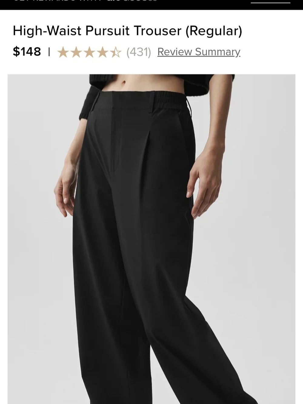 ALO  High-Waist Pursuit Trouser